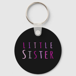 Little sister in pink keychain