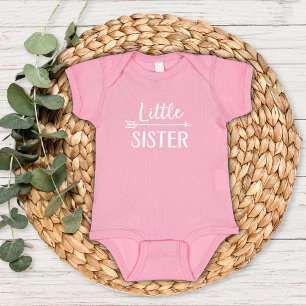 Little Sister   Matching Sibling Family Baby Bodysuit