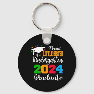 Little Sister Of A Kindergarten 2024 Graduate Cl 2 Keychain