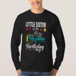 Little Sister of The Birthday Boy Racing Car T-Shirt<br><div class="desc">Little Sister of The Birthday Boy Racing Car</div>