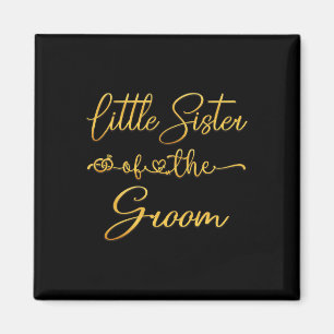 Little Sister Of The Groom Wedding Party Idea For Magnet