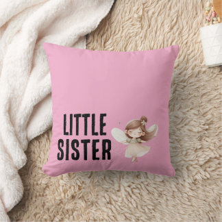 Little Sister Throw Pillow