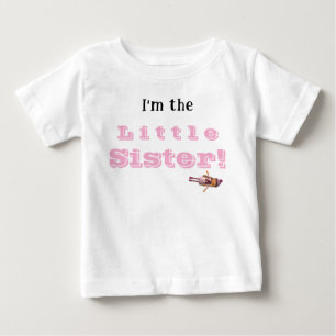 Little Sister with Age Baby T-Shirt