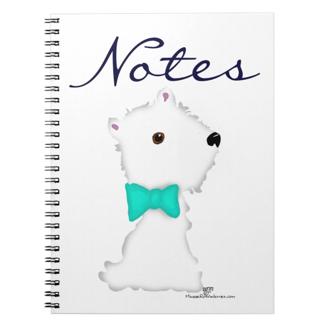 Little Sitting Westie Notebook (Front)