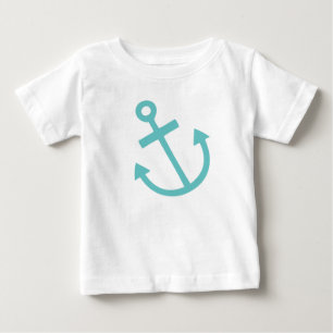 Little Skipper Nautical Anchor Baby T-Shirt