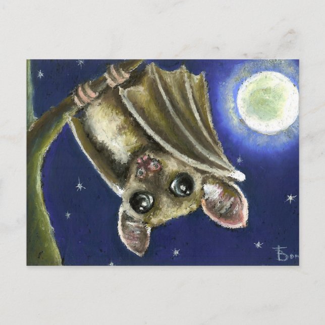 Little sleepy bat postcard (Front)