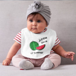 Little Slice of Summer Watermelon Bib