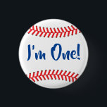 Little Slugger Baseball Birthday Party 1 Inch Round Button<br><div class="desc">Throw a baseball birthday party for the little slugger or sports fan in your life!  Great for a kid that loves to play ball!</div>