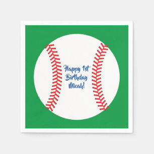 Little Slugger Baseball Birthday Party Napkin