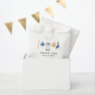 Little Slugger Baseball Clothesline Thank You Favour Bag