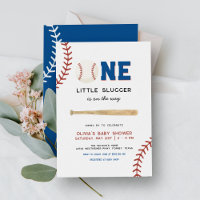 Little Slugger On the Way Baseball Baby Shower