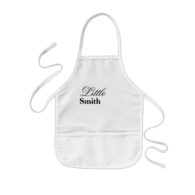 Little Smith Personalized Name Kids Apron (Front)