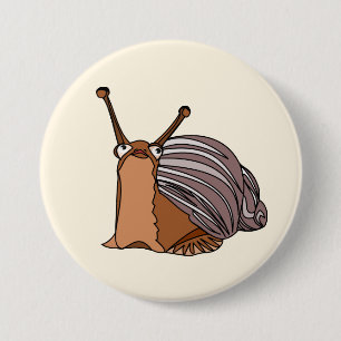 Little Snail Button - Your Colour - Text