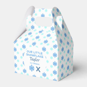 Little Snowflake Any Age Birthday Favor Box