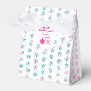 Little Snowflake Any Age Birthday Favor Box