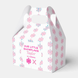 Little Snowflake Any Age Birthday Favor Box