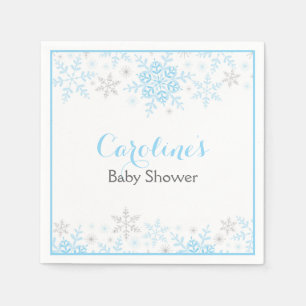 Little Snowflake Baby Shower Napkin