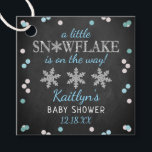 Little Snowflake Boys Winter Baby Shower Favour Tags<br><div class="desc">Celebrate in style with these cute and very trendy baby shower favour tags. This design is easy to personalize with your special event wording and your guests will be thrilled when they see these fabulous tags.</div>