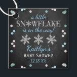 Little Snowflake Boys Winter Baby Shower Favour Tags<br><div class="desc">Celebrate in style with these cute and very trendy baby shower favour tags. This design is easy to personalize with your special event wording and your guests will be thrilled when they see these fabulous tags.</div>