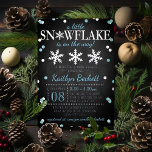 Little Snowflake Boys Winter Baby Shower Real<br><div class="desc">Celebrate in style with these sweet and very trendy real foil pressed baby shower invitations. This design is easy to personalize with your special event wording and your guests will be thrilled when they receive these fabulous invites.</div>