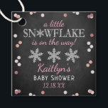 Little Snowflake Girls Winter Baby Shower Favour Tags<br><div class="desc">Celebrate in style with these cute and very trendy baby shower favour tags. This design is easy to personalize with your special event wording and your guests will be thrilled when they see these fabulous tags.</div>