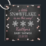 Little Snowflake Girls Winter Baby Shower Favour Tags<br><div class="desc">Celebrate in style with these cute and very trendy baby shower favour tags. This design is easy to personalize with your special event wording and your guests will be thrilled when they see these fabulous tags.</div>