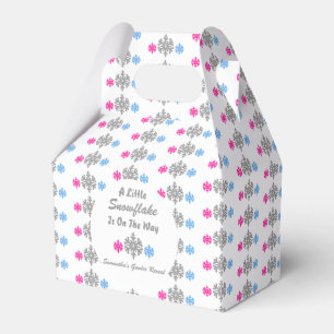 Little Snowflake On The Way Favor Box