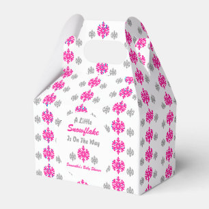 Little Snowflake On The Way Favor Box
