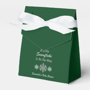 Little Snowflake On The Way Favor Box
