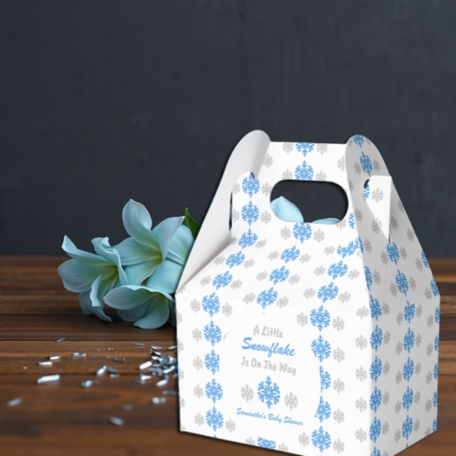 Little Snowflake On The Way Favor Box (Creator Uploaded)