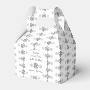 Little Snowflake On The Way Favor Box