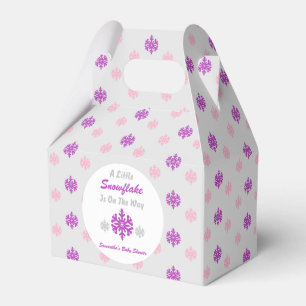 Little Snowflake On The Way Favor Box