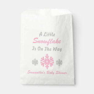Little Snowflake On The Way Favour Bag