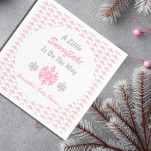 Little Snowflake On The Way Napkin
