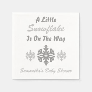 Little Snowflake On The Way Napkin