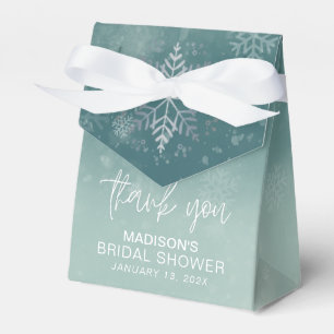 Little Snowflakes Bridal Shower Thank You Favor Box