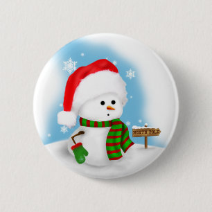 Little Snowman Button