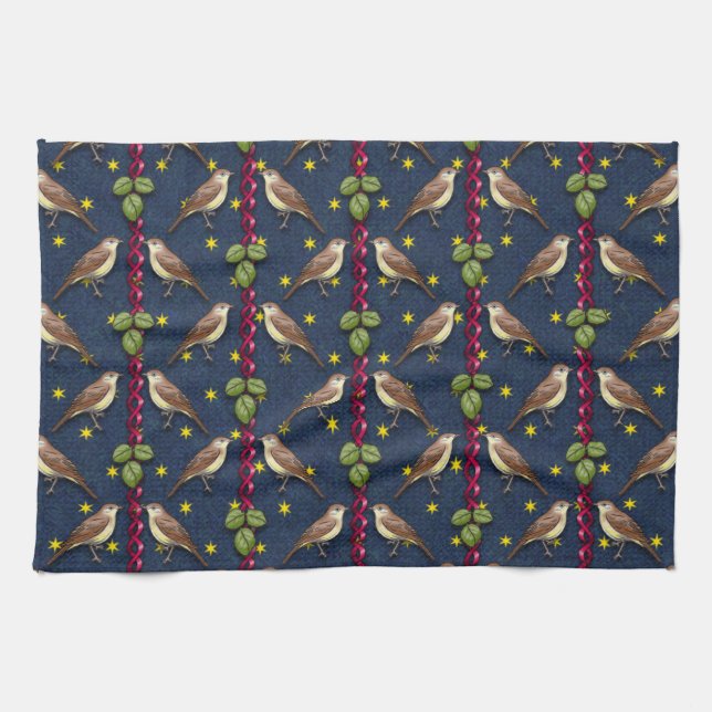 Little Song Birds Kitchen Towel (Horizontal)