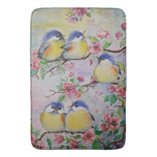 Little Sparrows Spring Joy Painting Bath Mat