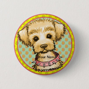 Little Spike Dog 2 Inch Round Button