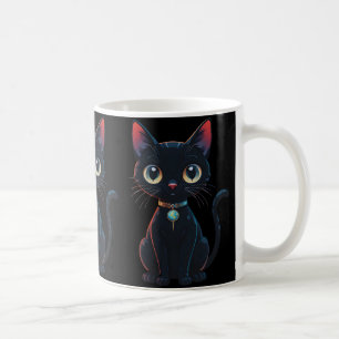 Little Spooky Black Cat Coffee Mug