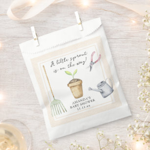 Little sprout baby shower  favour bag