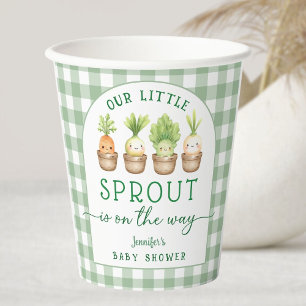 Little Sprout Baby Shower  Paper Cups