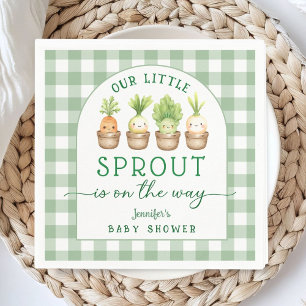 Little Sprout Baby Shower Paper Napkin