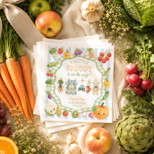 Little Sprout Farm Boy Baby Shower Napkin