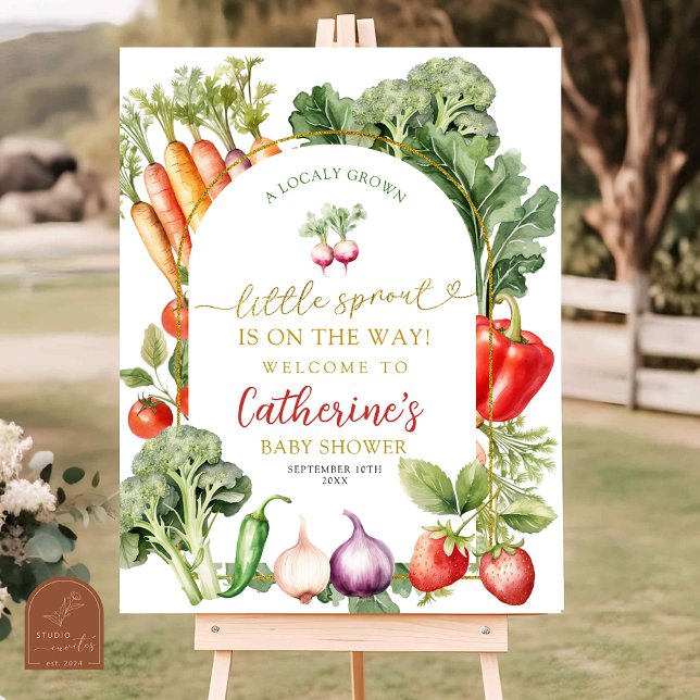 Little Sprout Farmers Market Baby Shower Poster (Creator Uploaded)
