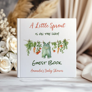 Little Sprout Farmhouse Clothesline Baby Shower Guest Book