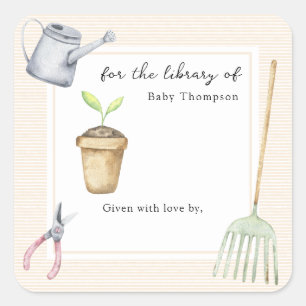 Little sprout For the library of Square Sticker
