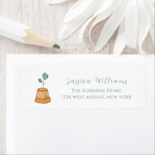 Little Sprout Garden Baby Shower Return Address