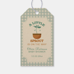 Little Sprouts Garden Party Baby Shower Gift Tags